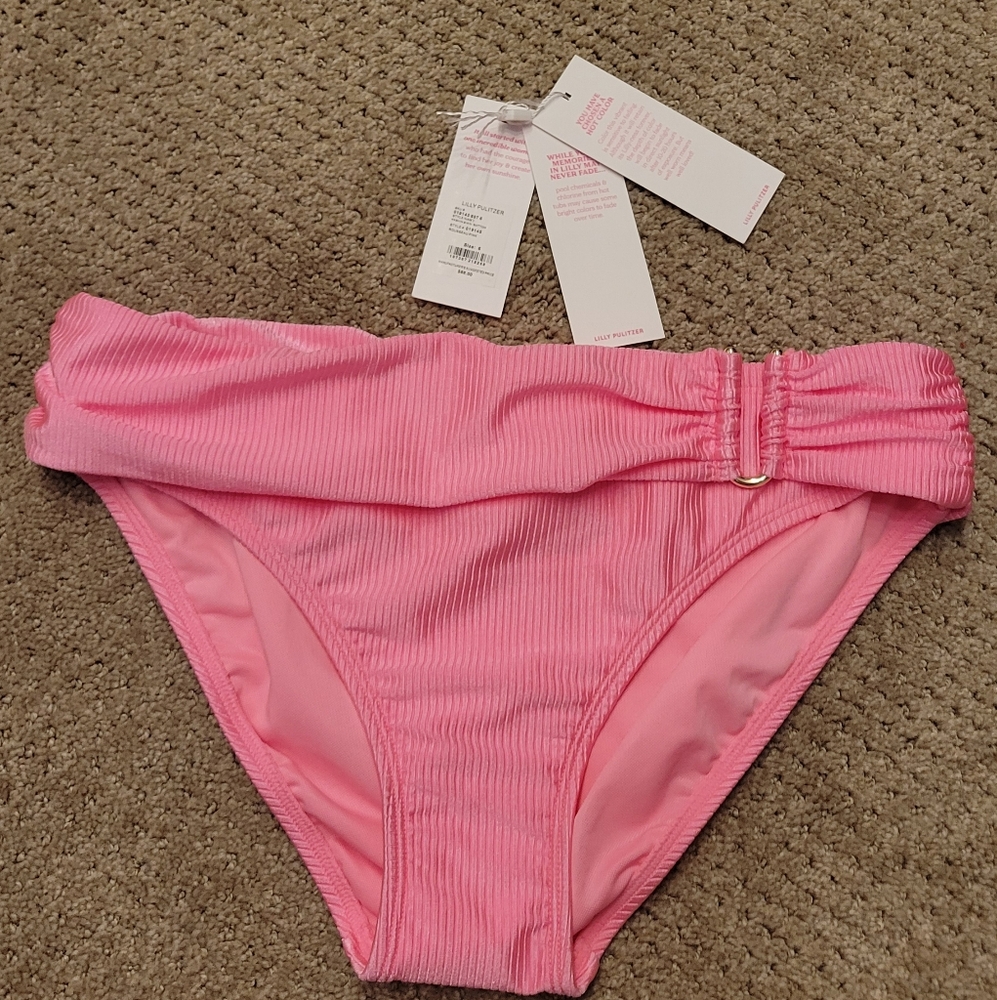 Lilly Pulitzer Kashin Bikini Bottom In Rousseau Pink